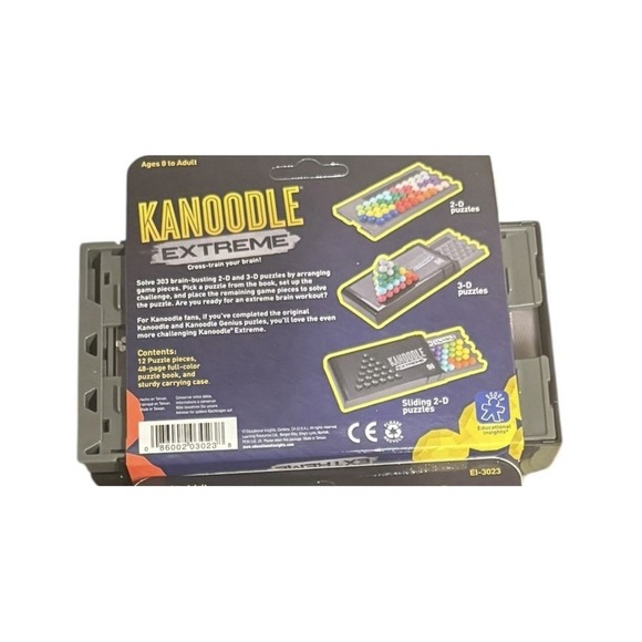 Kanoodle Extreme Brain Teaser Puzzle Game Travel Size Gift for Kids Ages 8+ - Picture 3 of 3